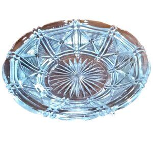Vintage American Brilliant Cut Glass Candy/Nut Dish 7½ Inch Pinwheel Base